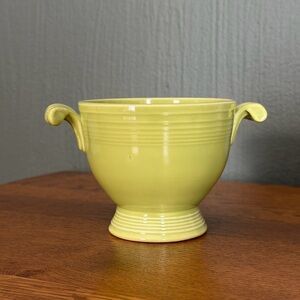 Vintage Avocado Green Fiesta Sugar Bowl